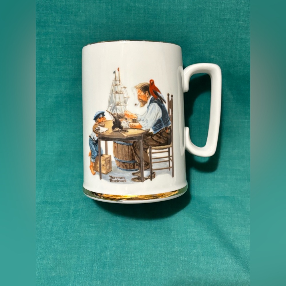 Estate, Vintage Norman Rockwell Mug. “For A Good Boy” 1985 Excellent